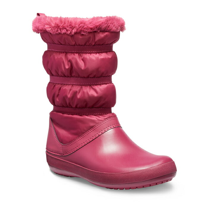 ・クロックス《レディース》クロックバンド ウィンター ブーツ/ポメグラネイト/ CROCS/Crocband Winter Boot/Pomegranate ｜**