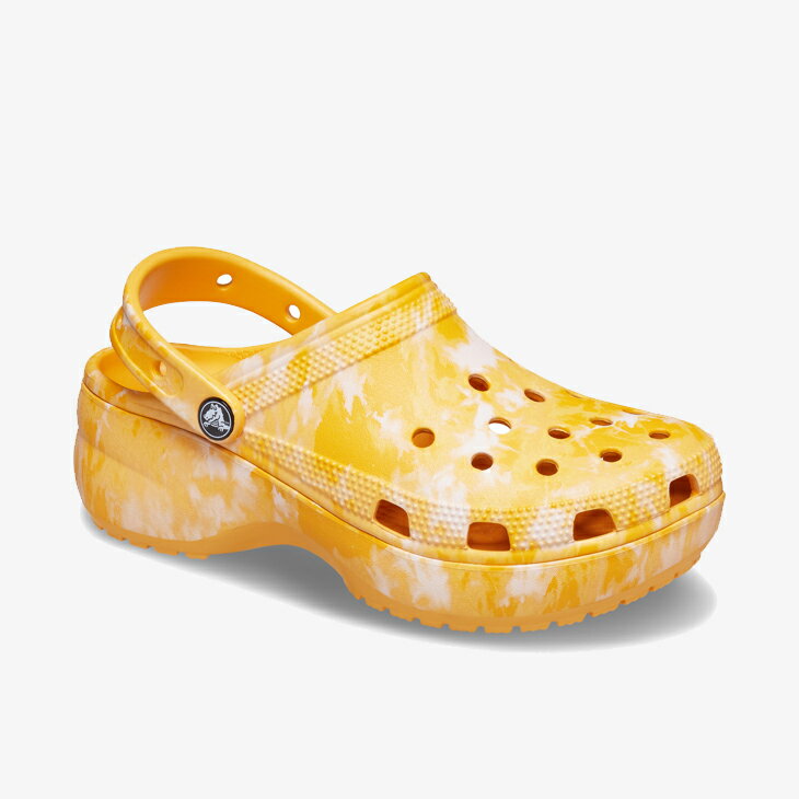 ・クロックス《レディース》クラシック プラットフォーム グラフィック クロッグ/オレンジ シャーベット/ CROCS/レディースClassic Platform Graphic Clog/Orange Sorbet #**