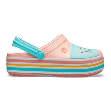 ・クロックス《ユニセックス》クロックバンド プラットフォーム ボールド カラー クロッグ/メロン/ CROCS/Crocband Platform Bold Color Clog/Melon |