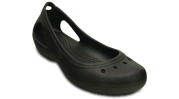 ・CROCS【クロックス】Kadee Work Flat W/ カディー ワーク フラット ウィメンズ/ ブラック｜※※フラット レディース サンダル パンプス 医療 介護 病院 看護 医療用 社内 会社 仕事 ワークシューズ フラット ウィメンズ