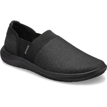 ▲¥3990 送料無料▼CROCS【クロックス/レディース】Reviva Slip-On W/ リバイバ スリップオン ウィメンズ/ ブラック×ブラック|サンダル フラット パンプス ワーク オフィスナース 医療 バレー コンフォート