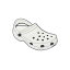 ・ジビッツ《チャーム》クロックス クラシック クロッグ ホワイト// JIBBITZ/Crocs Classic Clog White// |