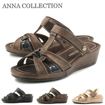 ANNA COLLECTION アンナコレクションサンダル 2WAY☆ウエッジソールサンダル ac752 ac1752