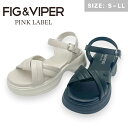 【イーグルス勝利でP2倍!×週末特別P2倍!】 FIG & VIPER フィグ アンド ヴァイパー サンダル 厚底サンダル パテット ベルトサンダル ストラップ...