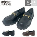 【GW特別クーポン発行中!P2倍×P2倍!】 ROSE FAN FAN ローズファンファン ビットローファー パンプス 厚底 疲れにくい 美脚 RF701 SS...