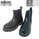 【GW特別クーポン発行中!P2倍×P2倍!】 ROSE FAN FAN ローズファンファン サイドゴアブーツ シューレース ショートブーツ ブーツ 厚底 疲れに...