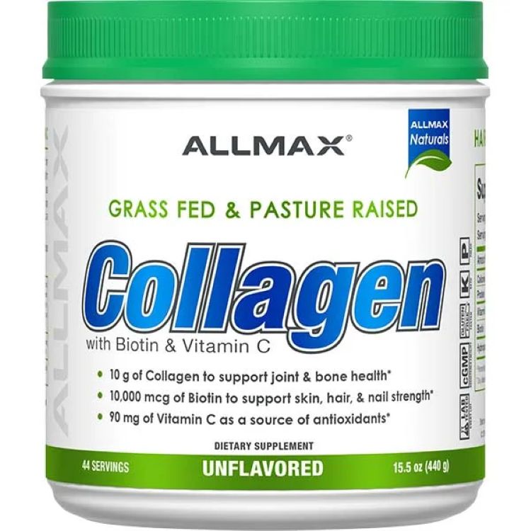 オールマックス コラーゲン＋ビオチン ノンフレーバー 440g Allmax Collagen + Bio...