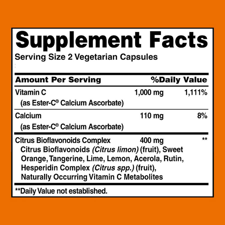 【ポイントUP★18日-30日】アメリカンヘルス エスターC ＋シトラスバイオフラボノイド サプリメント 500mg 240粒 American Health Ester-C with Citrus Bioflavonoids ベジタリアンカプセル【お取り寄せ商品】【合わせて買いたい】 cmga-10011546 カリフォルニアスマイル サンプル画像3