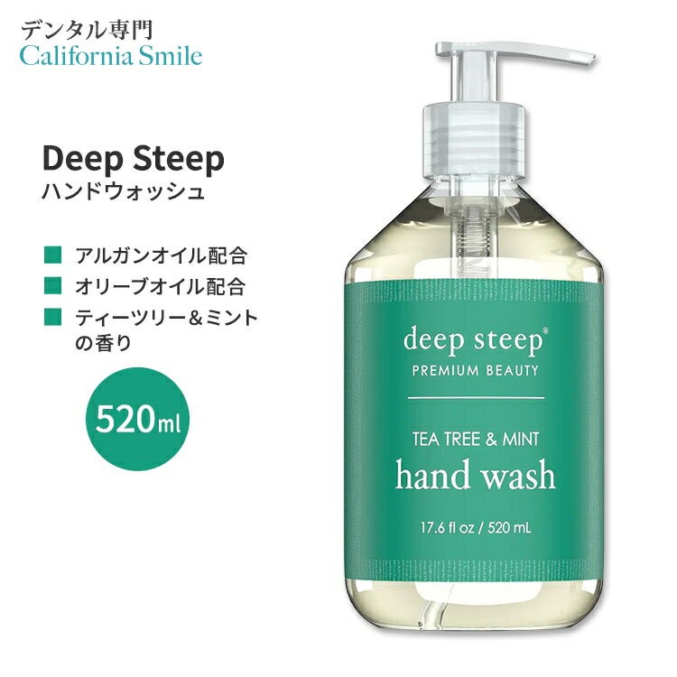 fB[vXeB[v nhEHbV eB[c[~g 520ml (17.6floz) Deep Steep Hand Wash - Tea Tree Mint nh\[v I[uIC AKIC AGx