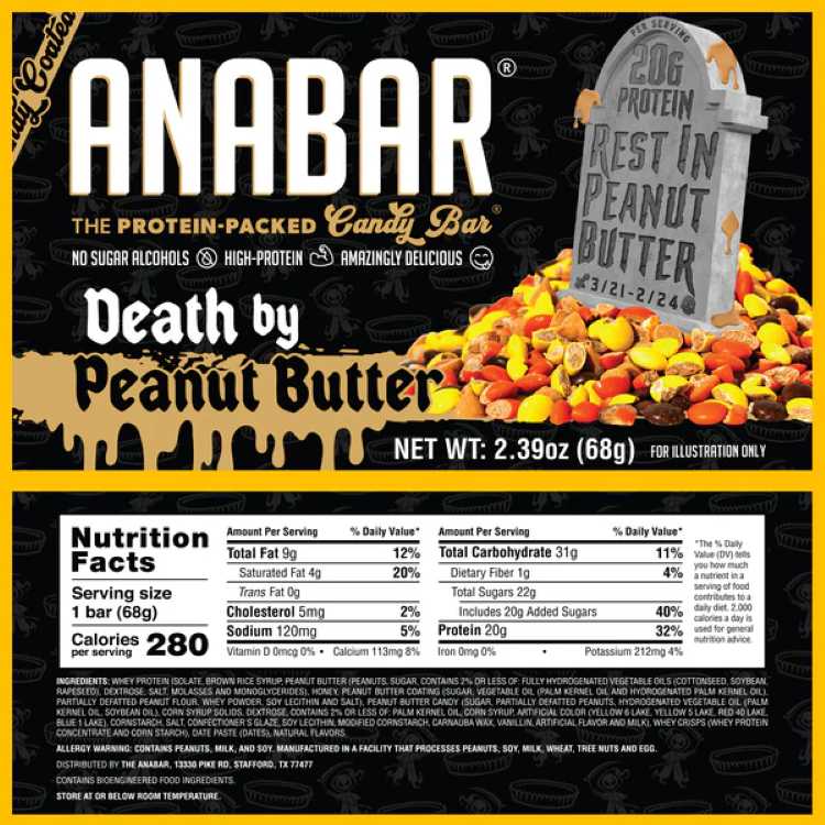 アナバー デス バイ ピーナッツバター 12本入り Anabar Death By Peanut Butter (1...