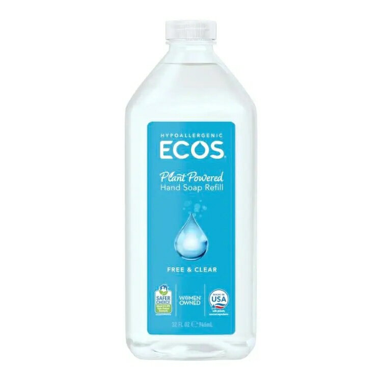 エコス アースフレンドリー フリー＆クリア 低刺激 ハンドソープ 詰替用 946mL ECOS Earth Friendly Pr..
