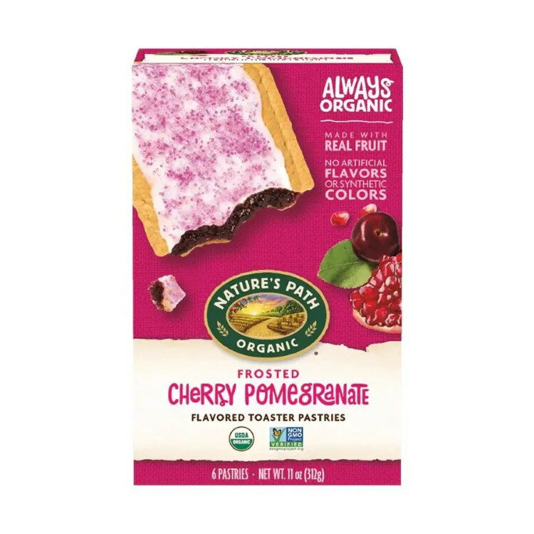 ネイチャーズパス チェリー＆ポメグラネート オーガニック フロステッド トーステッドペストリー 312g ..