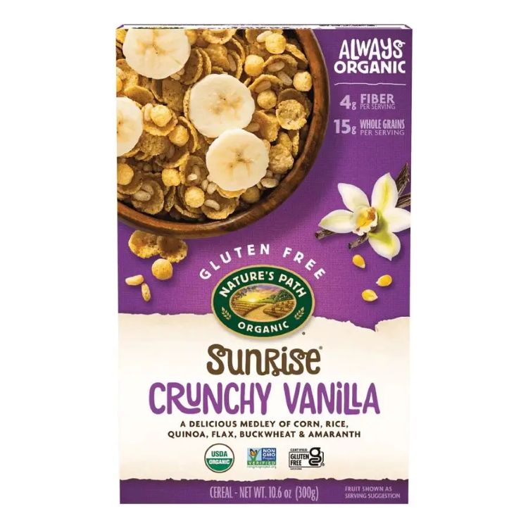 ネイチャーズパス サンライズ クランチ バニラ オーガニックシリアル 300g Nature's Path Sunrise Crun..