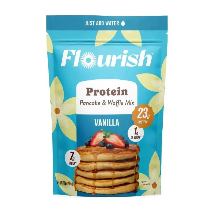 フローリッシュ バニラ プロテイン パンケーキミックス 454g Flourish Vanilla Protein Pancake Mix 16 oz. 【お取り寄せ商品】