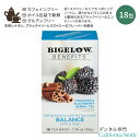 ビゲロー ベネフィット シナモン&ブラックベリー ハーブティー 18包 39g (1.39oz) BIGELOW Benefits Balance Cinnamon and Blackberry Herbal Tea Caffeine Free ハーバルティー ティーバッグ フレーバーティー