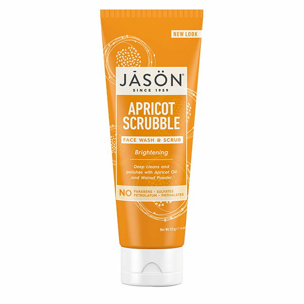 Jason Natural ブライトニング アプリコット スクラブ 洗顔&スクラブ 113g (4oz) ジェイソンナチュラル