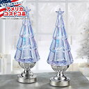 【全品対象・常時2個300円・3個800円・4個1000円OFFクーポン】【アメリカコストコ品】ライト付きグリッターツリーランタン 14インチ 2個セット 14...