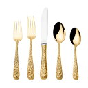【全品対象・常時2個300円・3個800円・4個1000円OFFクーポン】【アメリカコストコ品】Towle Contessina 20 ピース 金メッキ フラッ...