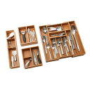 【全品対象・常時2個300円・3個800円・4個1000円OFFクーポン】【アメリカコストコ品】セビリアクラシックス 4ピース 竹製 拡張可能引き出しオーガナイ...