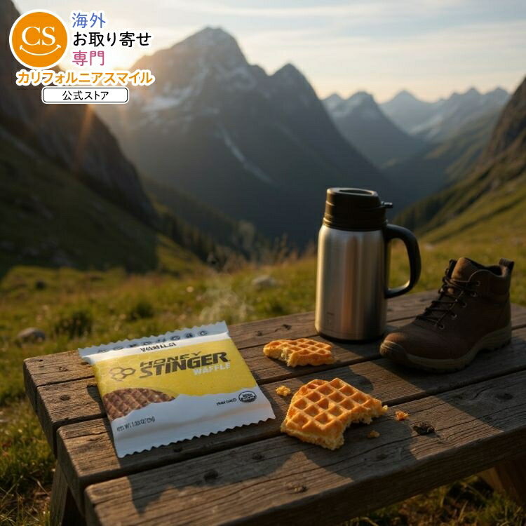 [12個セット]ハニー スティンガー エナジー ワッフル バニラHoney Stinger Waffle Vanilla 1.06OZ 【お..
