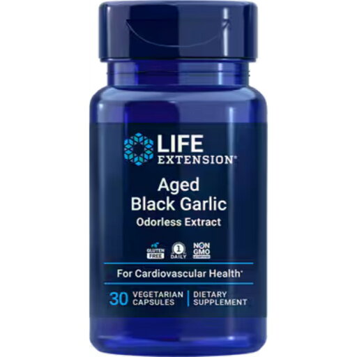 ライフエクステンション 熟成黒にんにく 無臭エキス ベジタリアンカプセル30粒 Life Extension Aged Black Garlic 30 vegetarian capsules【お取り寄せ商品】【合わせて買いたい】 ライフエクステンション 熟成黒にんにく 無臭エキス ベジタリアンカプセル30粒 Life Extension Aged Black Garlic 30 vegetarian capsules【お取り寄せ商品】【合わせて買いたい】