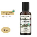 【空間の香りに】ドクターメルコラ オーガニック エッセンシャルオイル ティーツリー 30ml (1fl oz) Dr.Mercola Organic Tea Tree Essential Oil 精油 天然 有機 アロマ