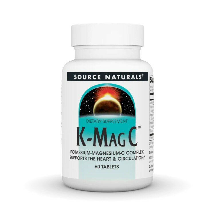 ソースナチュラルズ K-マグC 674mg 60粒 Source Naturals K-Mag C・674 mg 60 Tablet 【お取り寄せ商品】【合わせて買いたい】
