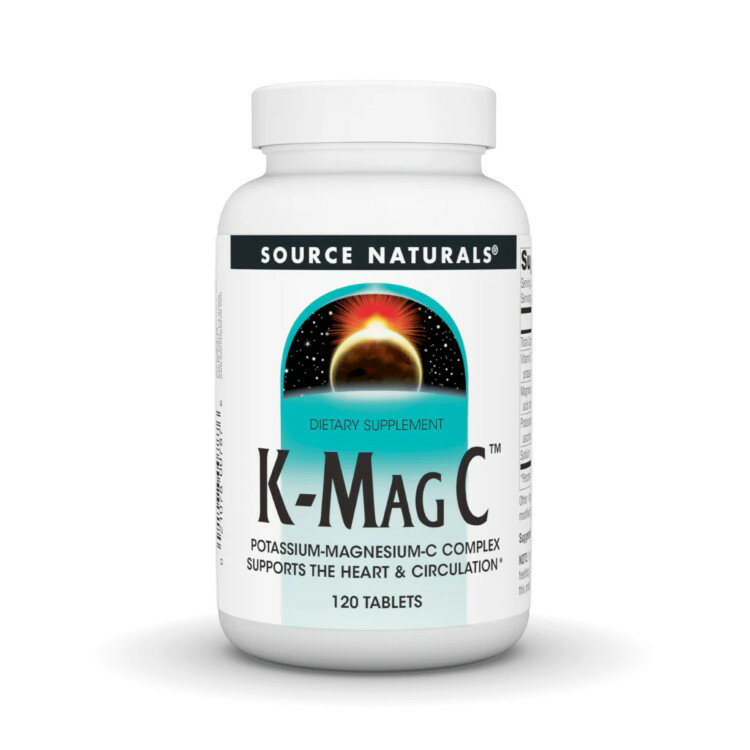 ソースナチュラルズ K-マグC 674mg 120粒 Source Naturals K-Mag C・674 mg 120 Tablet 【お取り寄せ商品】【合わせて買いたい】