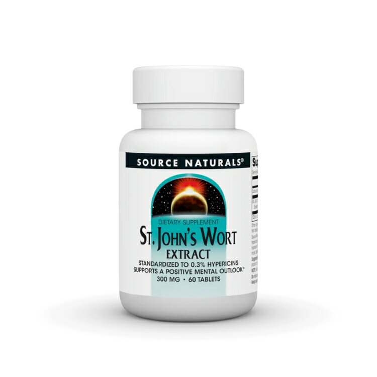 ソースナチュラルズ セントジョーンズワートエキス 300mg 60粒 Source Naturals St. John's Wort Extract 300 mg 60 Tablet 【お取り寄せ商品】【合わせて買いたい】