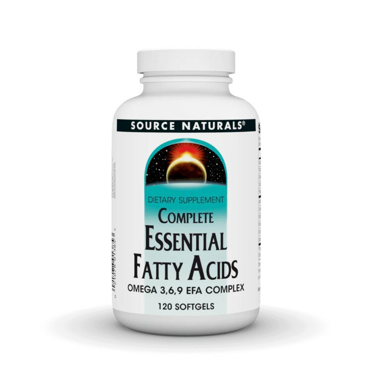 Source Naturals Complete 必須脂肪酸は、オメガ3、オメガ6、オメガ9脂肪酸のブレンドです。