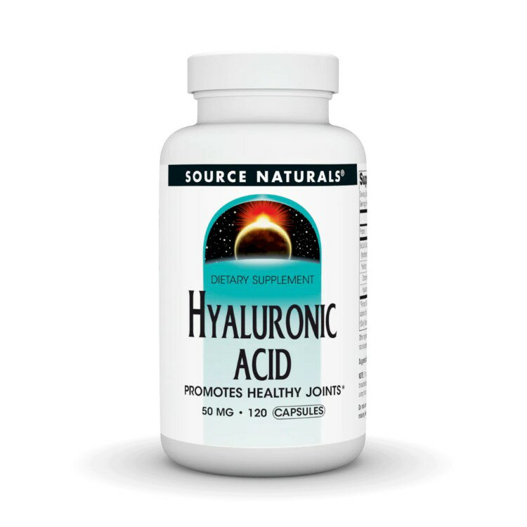 ソースナチュラルズ ヒアルロン酸 50mg 120カプセル Source Naturals Hyaluronic Acid 50 mg 120 Capsu..