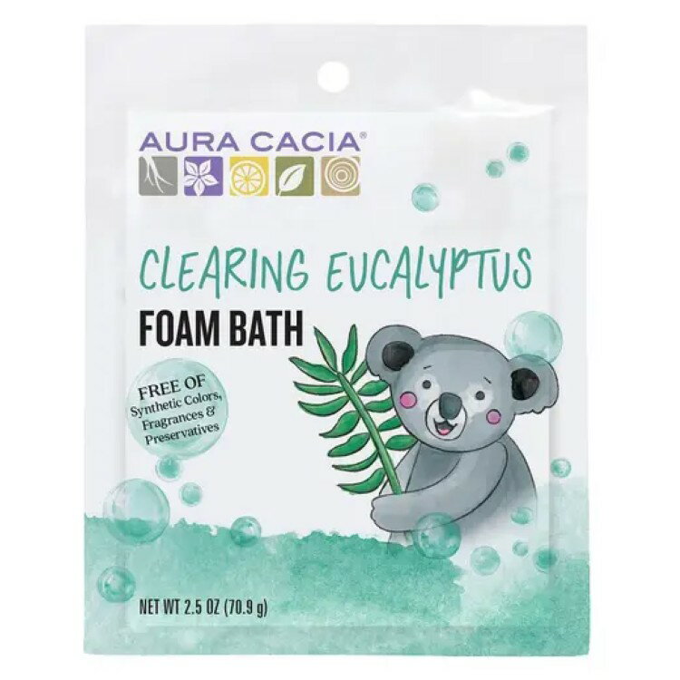 オーラカシア キッズ アロマフォームバス クリアリング 71g AURA CACIA Kids Aromatherapy Foam Bath C..