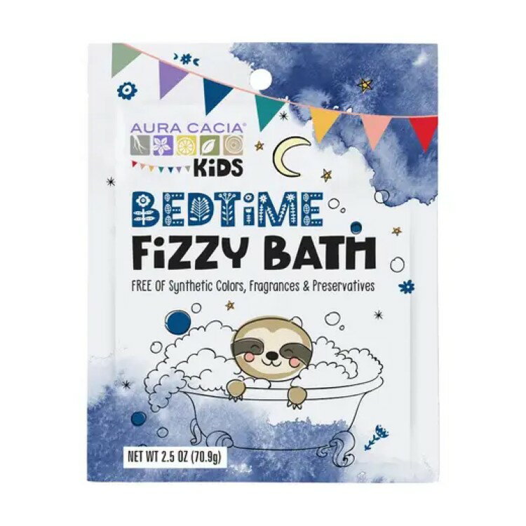 オーラカシア キッズ ベッドタイム フィジーバス 71g AURA CACIA Kids Bedtime Fizzy Bath 2.5 OUNCE ..