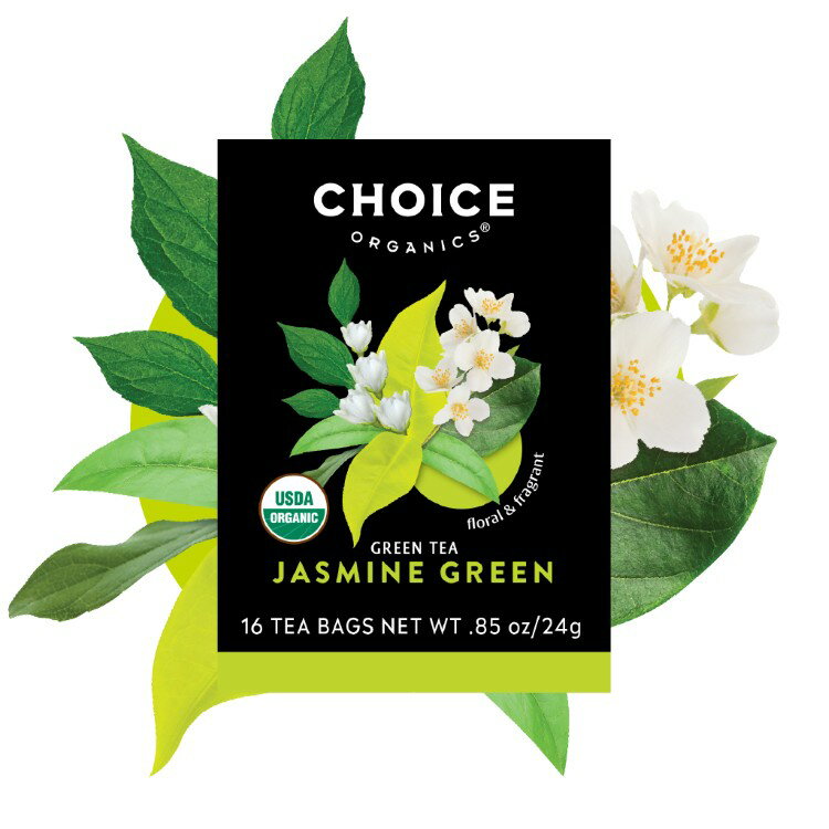チョイスオーガニックティーズ ジャスミングリーン 16バッグ CHOICE ORGANIC TEAS Jasmine Green 16 BAG 【お取り寄せ商品】
