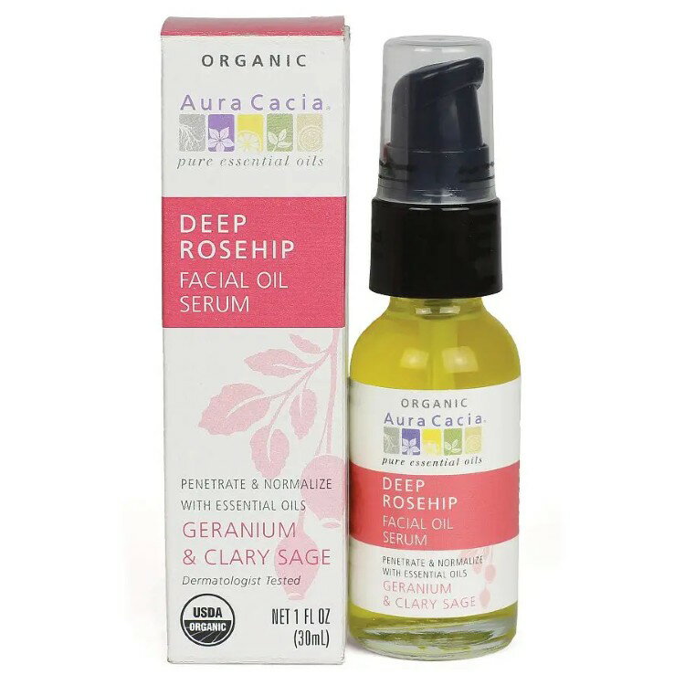オーラカシア ディープローズヒップ フェイシャルオイルセラム 28g AURA CACIA Deep Rosehip Facial Oi..