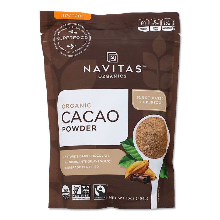 【ホッと一息タイムに】オーガニック カカオパウダー 454g（16oz）約30回分 Navitas Organics（ナビタスオーガニック…