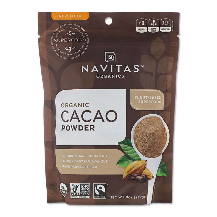 【ホッと一息タイムに】オーガニック カカオパウダー 227g (8oz) 約15回分 Navitas Organics (ナビタスオーガニック…