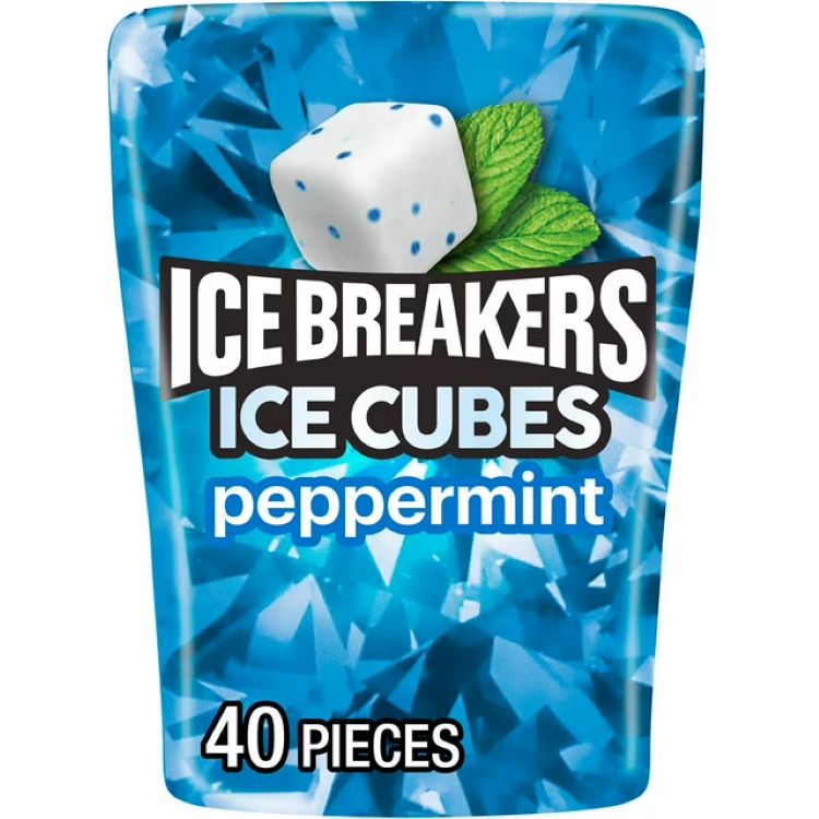ICE BREAKERS ICE CUBES ペパーミント風味ガムで、爽快な気分を味わいましょう。便利な40個入りボトルに入ったミント風味のチューインガムは、シュガーフリーで爽快な味わいをいつでもお楽しみいただけます。爽快感が必要な時は、こ...