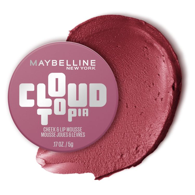 Maybelline Cloudtopia Whipped Blush, Blurred Matte Finish Cheek & Lip Mousse, Twilight Berry (approx. 60mL) [Pre-order item]