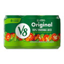 【全品対象・常時2個300円・3個800円・4個1000円OFFクーポン】【アメリカウォルマート品】V8 オリジナル 100% 野菜ジュース 約340ml缶 6...