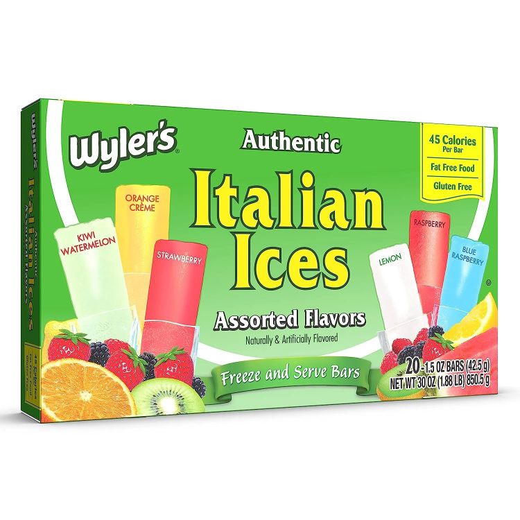 【アメリカウォルマート品】ワイラーズ オーセンティック イタリアンアイス フリーズ＆サーブバー バラエティパック 42.5g 20本入り Wyler's Authentic Italian Ices Freeze and Serve Bars Variety Pack, 1.5 oz Bars, 20 Count 【お取り寄せ商品】【合わせて買いたい】