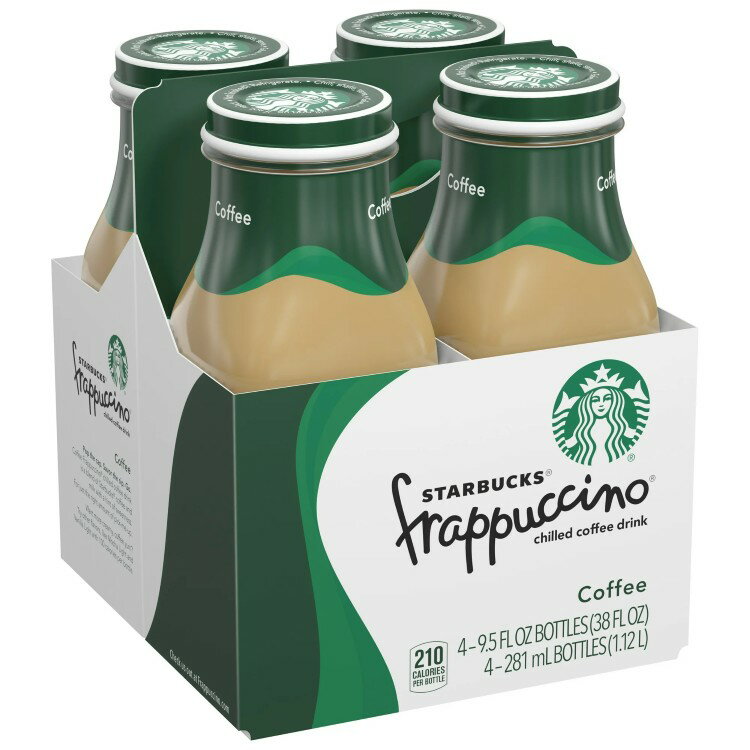 楽天カリフォルニアスマイル【最大1000円OFFクーポン】【アメリカウォルマート品】スターバックス フラペチーノ チルドコーヒードリンク 約269g ボトル 4 個入り Starbucks Frappuccino Chilled Coffee Drink, 9.5 oz Bottles, 4 Count 【お取り寄せ商品】【合わせて買いたい】