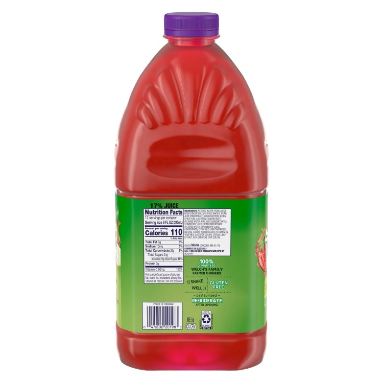 【アメリカウォルマート品】ウェルチ ストロベリーキウイジュースカクテル 2.83L Welch's Strawberry Kiwi Juice Cocktail, 96 fl oz Bottle 【お取り寄せ商品】【合わせて買いたい】