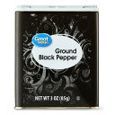 【アメリカウォルマートPB】グレートバリュー 挽き黒コショウ 85g Great Value Ground Black Pepper, 3 oz 【お取り寄せ商品】【合わせて買いたい】
