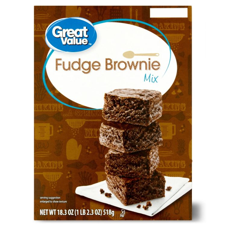 ڥꥫޡPBۥ졼ȥХ塼 եå֥饦ˡߥå 518g Great Value Fudge Brownie Mi...