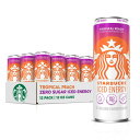 【アメリカウォルマート品】スターバックス アイス エナジー トロピカルピーチ 355ml(12 fl oz)缶 12パック Starbucks Iced Energy Tropical Peach Energy Drink, 12 fl oz cans 12 Pack 【お取り寄せ商品】【合わせて買いたい】