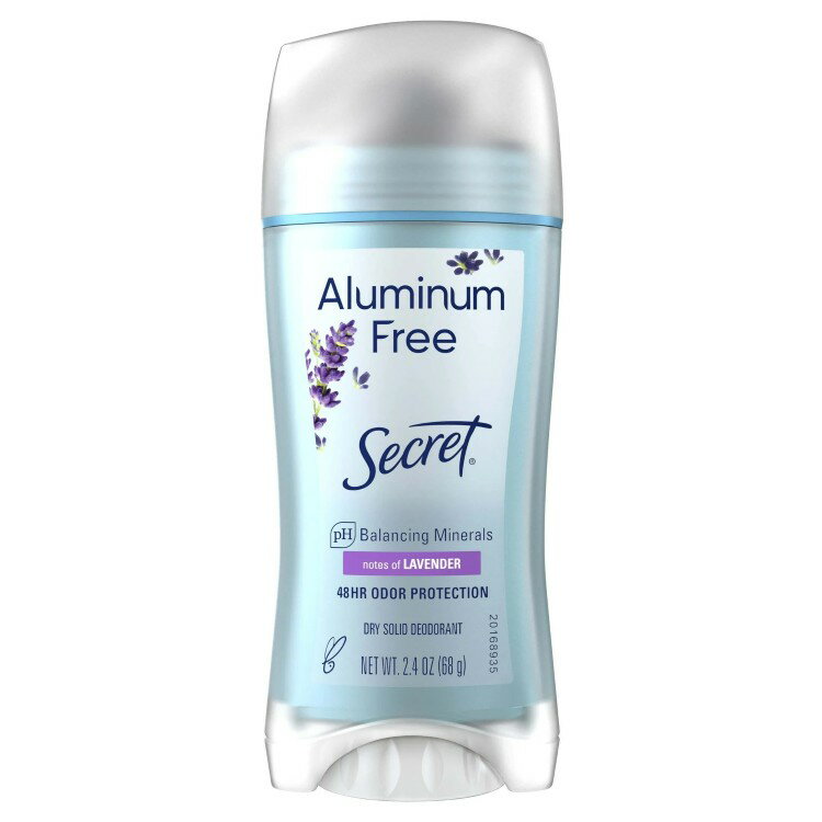 【アメリカウォルマート品】シークレット アルミニウムフリー デオドラント 女性用 ラベンダー 2.4オンス Secret Aluminum Free Deodorant for Women Lavender 2.4 oz 【お取り寄せ商品】【合わせて買いたい】