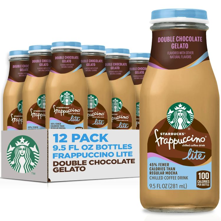 【アメリカウォルマート品】スターバックス フラペチーノ ライト ダブルチョコレート ジェラート 12本入り 281ml ボトル Starbucks Frappuccino Lite Double Chocolate Gelato, 12 pack 9.5 fl oz bottles 【お取り寄せ商品】【合わせて買いたい】