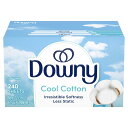 【アメリカウォルマート品】ダウニー 柔軟剤 乾燥機用シート クールコットンの香り 240枚入り Downy Fabric Softener Dryer Sheets Cool Cotton Scent 240 Count 【お取り寄せ商品】【合わせて買いたい】