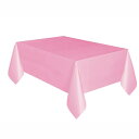 【アメリカウォルマート品】長方形 1.37m x 2.74m ライトピンク プラスチックテーブルカバー Way To Celebrate製 Rectangular 1.37m x 2.74m Light Pink Plastic Table Cover, by Way To Celebrate 【お取り寄せ商品】【合わせて買いたい】